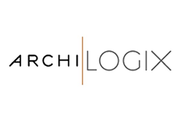 Logo displaying the text "ARCHILOGIX" with a vertical orange line separating "ARCHI" and "LOGIX" on a white background.